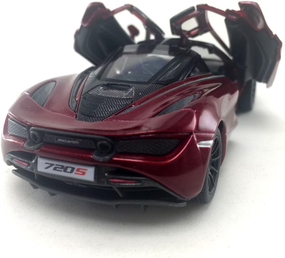 KiNSMART McLaren 720s 5 Inch 1:36 Scale Die Cast Metal Model Toy Super Sports Car (Red)