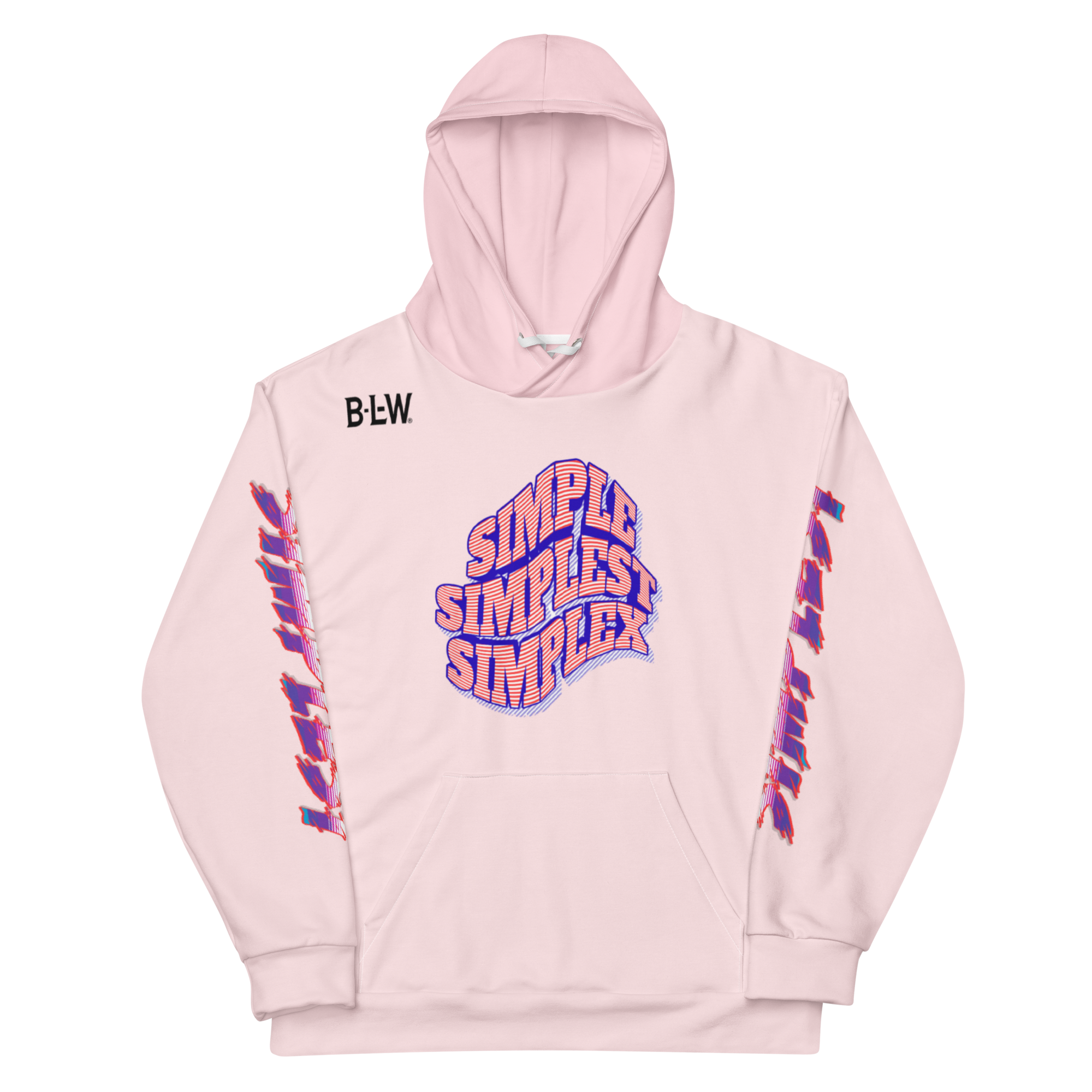 SIMPLEST PINK Unisex cotton hoodie